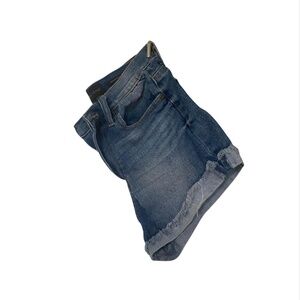 Kendall & Kylie The Drifter High Rise Cuffed Denim Shorts